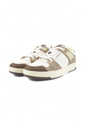 GUESS Sneakers Uomo Bianco Marrone FMJVINLEL12-AI26-WHIBE