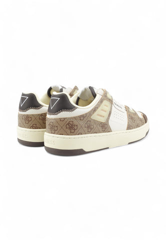 GUESS Sneakers Uomo Bianco Marrone FMJVINLEL12-AI26-WHIBE
