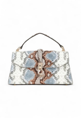 GUESS Borsa A Mano Donna Blu Marrone Animalier HWKG9655200-AI26-MBM