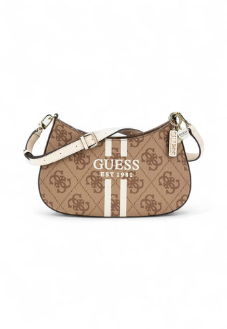 GUESS Borsa A Spalla Donna Marrone Beige HWOS9672180-AI26-LTL