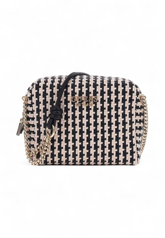 GUESS Borsa Tracolla Donna Nero Beige HWWG9631140-AI26-BML