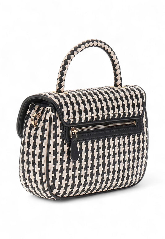 GUESS Borsa Tracolla Donna Nero Beige HWWG9631200-AI26-BML