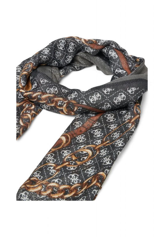 GUESS Foulard Donna Grigio Marrone AW5351VIS03-AI26-BLA