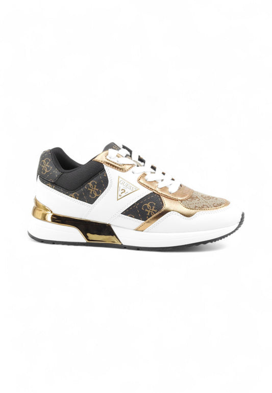 GUESS Sneakers Donna Bianco Marrone FLFMICFAL12-AI26-BEIBR