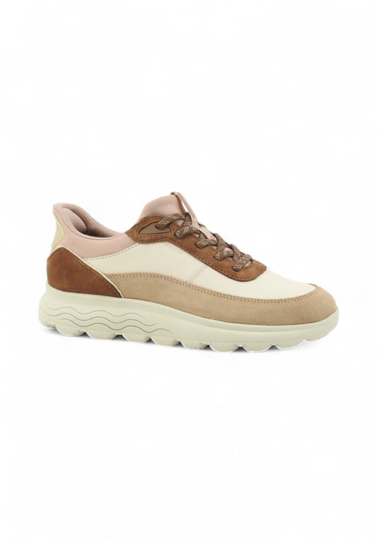 GEOX Sneakers Donna Beige Marrone Rosa D567MB8522-AI26-C1SL6