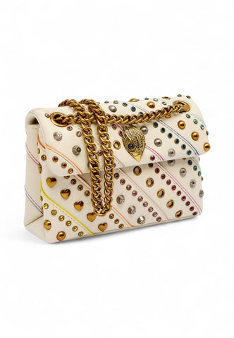 KURT GEIGER Borsa A Spalla Donna Beige Borchie 3582244109-AI26