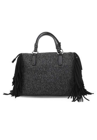 CAFE NOIR Borsa A Mano Donna Nero Frange C3NO0924-AI26-N001