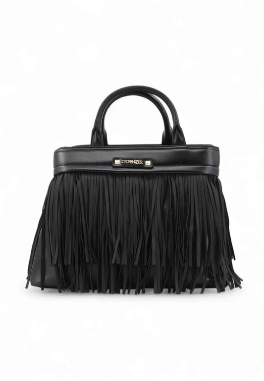 CAFE NOIR Borsa A Mano Donna Nero Frange C3NE0934-AI26-N001