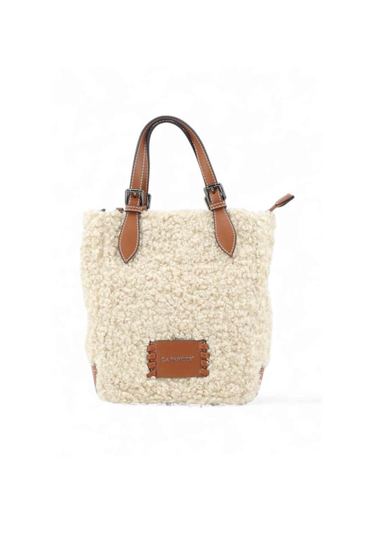 CAFE NOIR Borsa A Mano Donna Beige Marrone C3NF0920-AI26-Q007