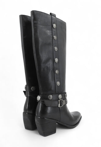 CAFE NOIR Stivali Tacco Donna Nero Borchie C1MA1002-AI26-N001