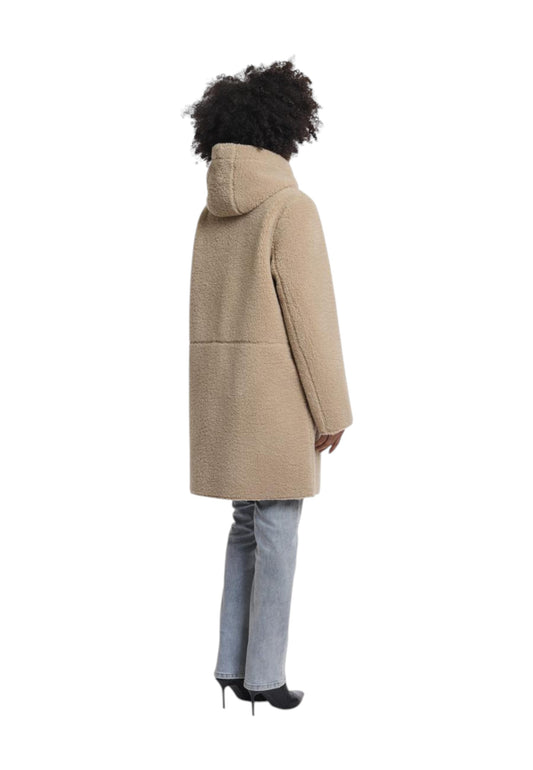 RINO&PELLE Giacca Cappotto Reversibile Donna Beige Alina.7002511-AI26-Oat