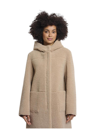 RINO&PELLE Giacca Cappotto Reversibile Donna Beige Alina.7002511-AI26-Oat