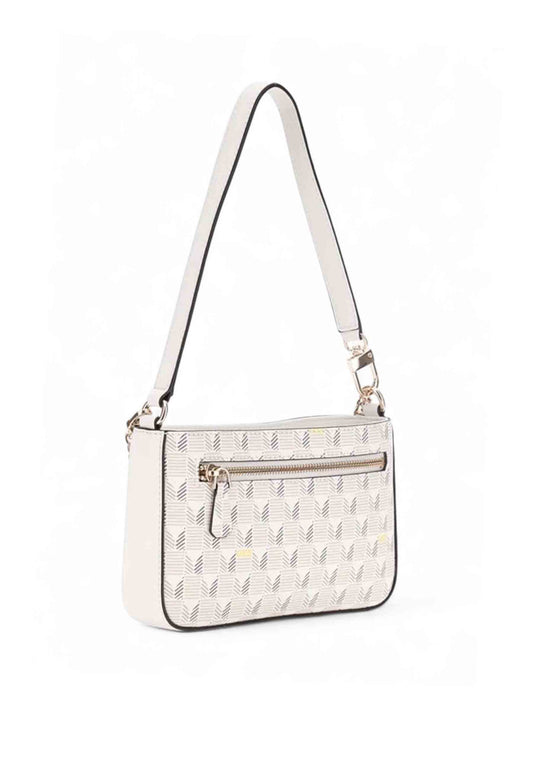 GUESS Borsa A Spalla Donna Bianco Grigio Beige HWJT8681720-AI26-STL