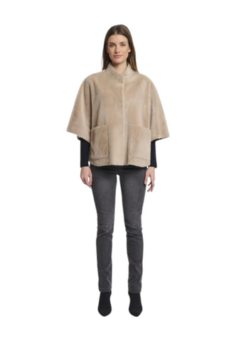 RINO&PELLE Giacca Poncho Donna Beige Dewi.7002511-AI26-Oat