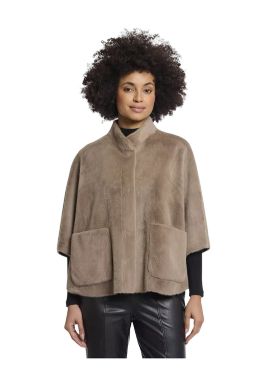 RINO&PELLE Giacca Poncho Donna Beige Dewi.7002511-AI26-Toffee