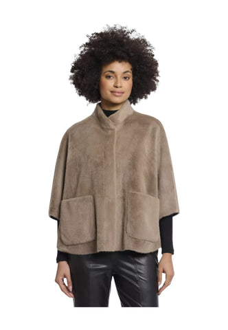 RINO&PELLE Giacca Poncho Donna Beige Dewi.7002511-AI26-Toffee