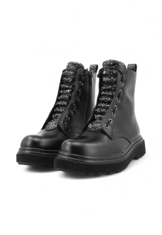CAFE NOIR Anfibi Donna Nero Borchie C1FA9227-AI26-N001