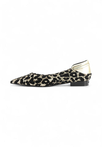 LIU JO Ballerine Donna Animalier Nero Oro Glitter SF5035TX497S3832-AI26