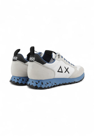 SUN68 Sneakers Uomo Bianco Azzurro Z45104-AI26-01