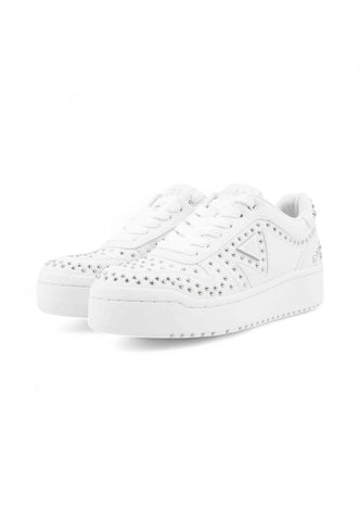 GUESS Sneakers Donna Bianco Borchie FLFMGNELE12-AI26-WHITE