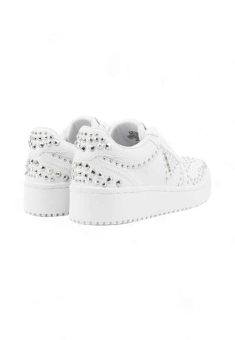 GUESS Sneakers Donna Bianco Borchie FLFMGNELE12-AI26-WHITE