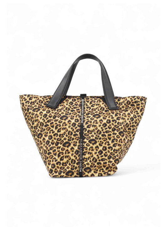 ALEXANDER SMITH Borsa A Mano Donna Animalier Beige Nero ABBCLRWM-B166-MAC-AI26