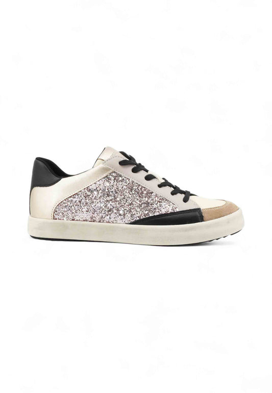 GEOX Sneakers Donna Nero Rosa Glitter D466HI054EW-AI26-C1S5X