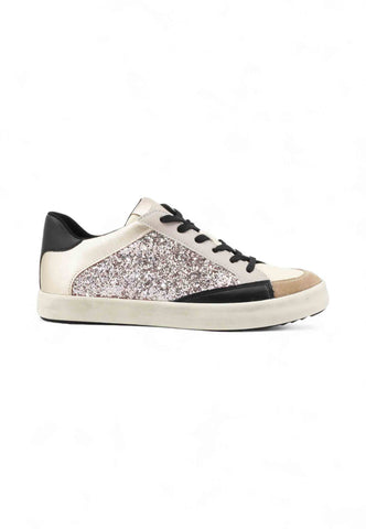 GEOX Sneakers Donna Nero Rosa Glitter D466HI054EW-AI26-C1S5X