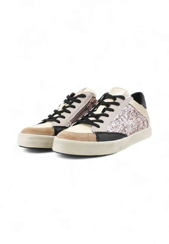 GEOX Sneakers Donna Nero Rosa Glitter D466HI054EW-AI26-C1S5X