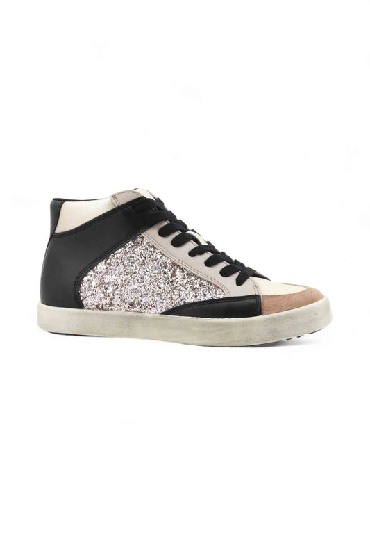 GEOX Sneakers Donna Nero Rosa Glitter D466HH054EW-AI26-C9B5X