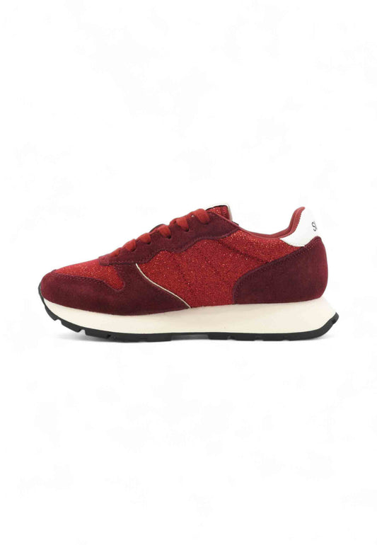 SUN68 Sneakers Donna Rosso Bordeaux Glitter Z45204-AI26-35