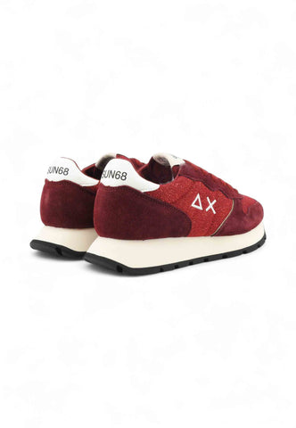 SUN68 Sneakers Donna Rosso Bordeaux Glitter Z45204-AI26-35