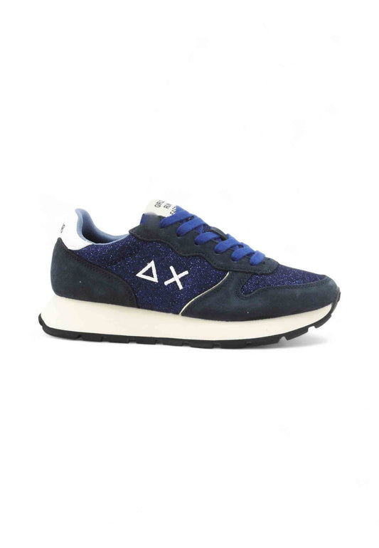 SUN68 Sneakers Donna Blu Bianco Glitter Z45204-AI26-07