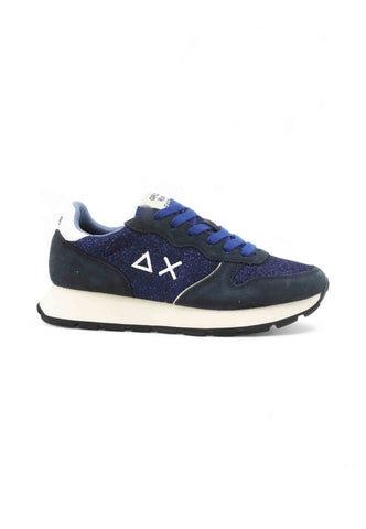 SUN68 Sneakers Donna Blu Bianco Glitter Z45204-AI26-07