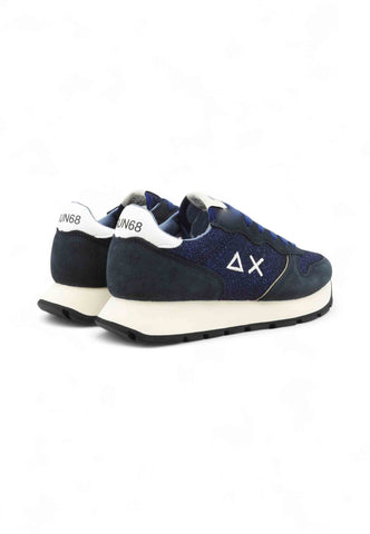 SUN68 Sneakers Donna Blu Bianco Glitter Z45204-AI26-07
