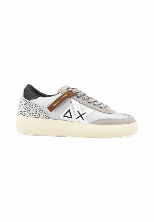 SUN68 Sneakers Donna Bianco Nero Argento Z45238-AI26-44