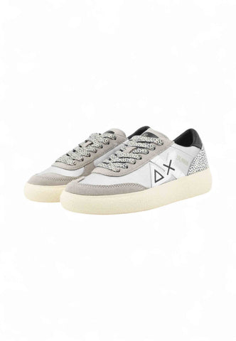 SUN68 Sneakers Donna Bianco Nero Argento Z45238-AI26-44
