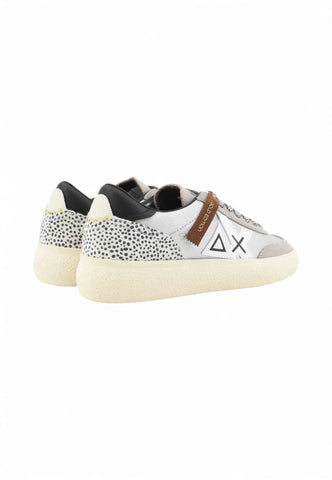 SUN68 Sneakers Donna Bianco Nero Argento Z45238-AI26-44
