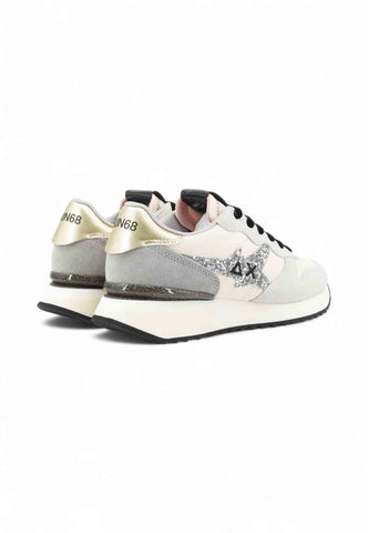 SUN68 Sneakers Donna Bianco Grigio Glitter Z45217-AI26-31
