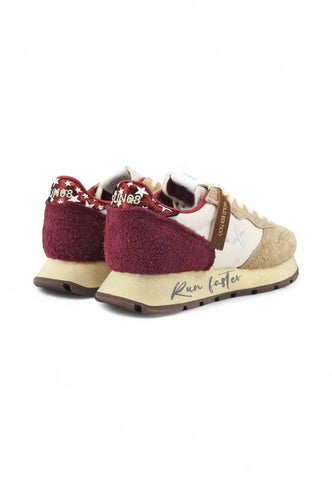 SUN68 Sneakers Donna Beige Bordeaux Z45207-AI26-16