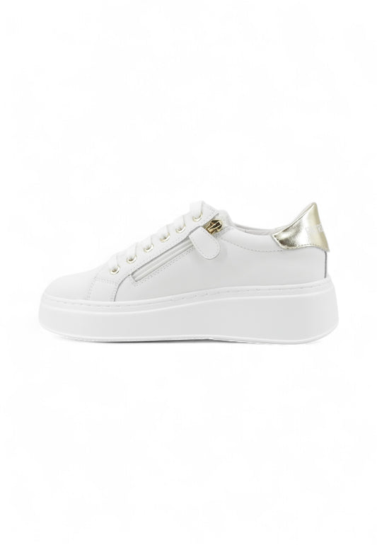 PATRIZIA PEPE Sneakers Donna Bianco Oro PJ903.27-AI26