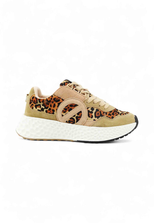 NO NAME Sneakers Donna Animalier Beige Nero NNVEPL04KC-AI26