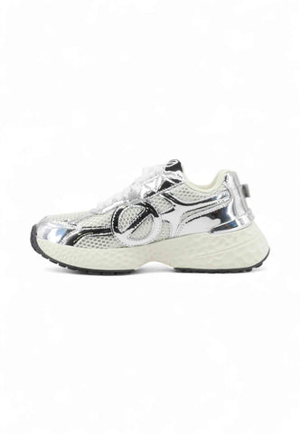 NO NAME Sneakers Donna Argento Bianco SNCRDD04AL-AI26