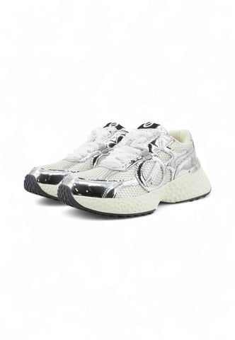 NO NAME Sneakers Donna Argento Bianco SNCRDD04AL-AI26
