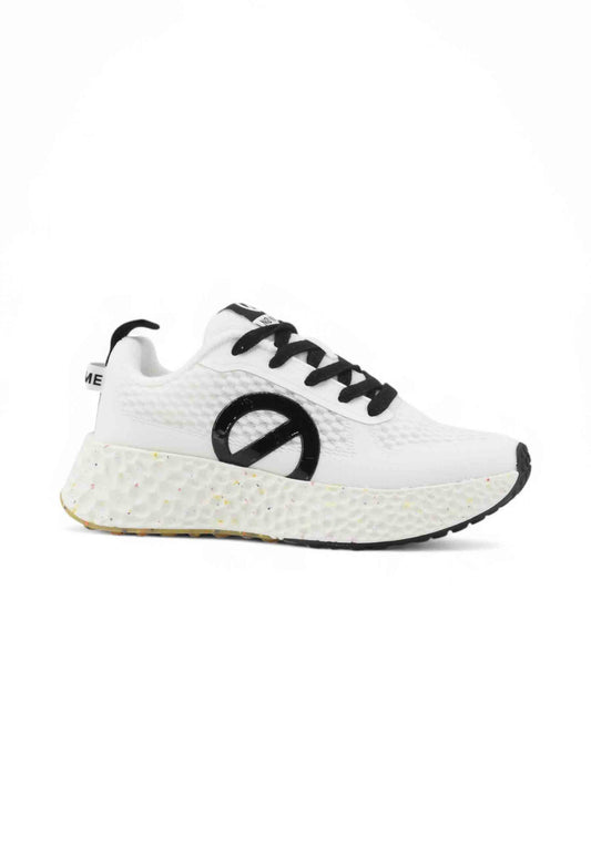 NO NAME Sneakers Donna Bianco Nero LNVDMEMT15-AI26