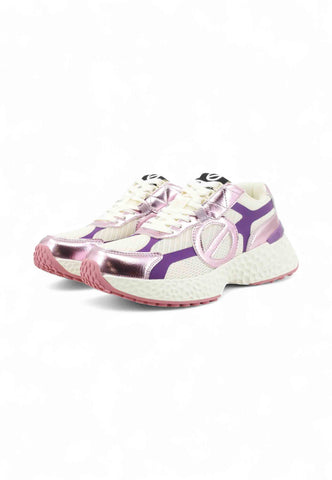 NO NAME Sneakers Donna Bianco Viola TNCFKI04LI-AI26
