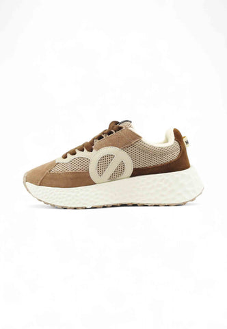 NO NAME Sneakers Donna Marrone Beige KNVCMESDKC-AI26