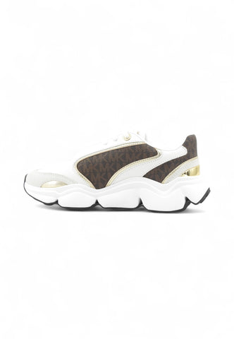 MICHAEL KORS Sneakers Donna Bianco Marrone Oro 43F5RNFS2S-AI26-200