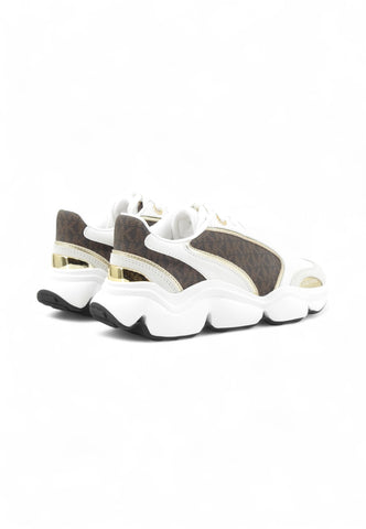 MICHAEL KORS Sneakers Donna Bianco Marrone Oro 43F5RNFS2S-AI26-200