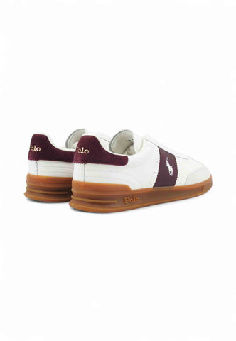 POLO RALPH LAUREN Sneakers Uomo Bianco Bordeaux 809973706003-AI26